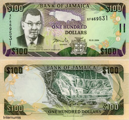 Jamaika 100 Dollars 15.1.2004 (P.84b) Erh. UNC