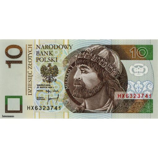 Polen - 10 Zloty 1994, (P.173a) Erh. UNC