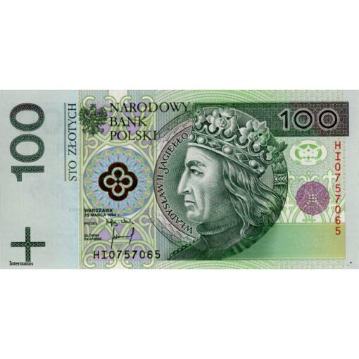 Polen 100 Zloty 1994 (P.176a) Erh. UNC