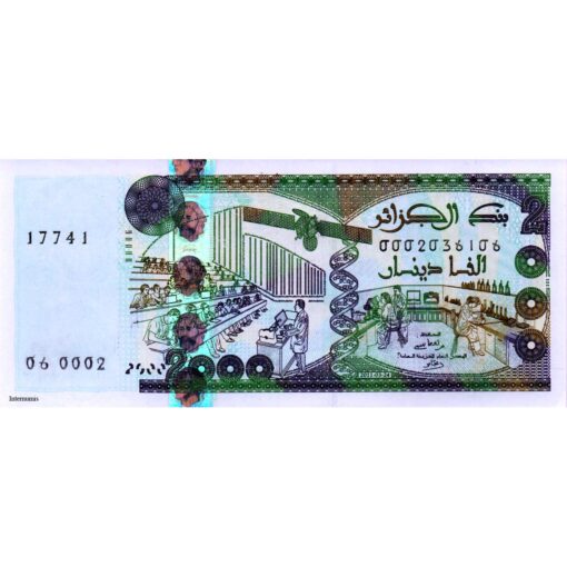Algerien - 2000 Dinars 24.03.2011, (P.144) Erh. UNC