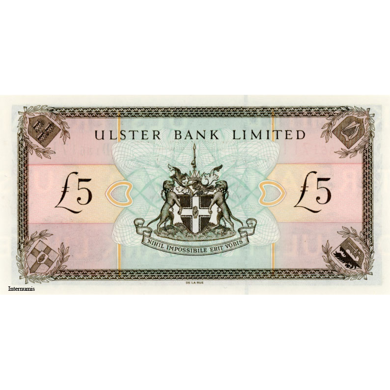 Nord Irland - 5 Pounds 1.1.2001, Ulster Bank , (P.335c) Erh. UNC – Bild 2