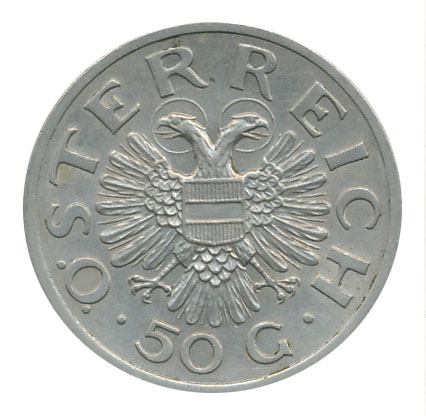 50 Groschen 1936, (ANK 16 / KM.2854) Erh. ss+ – Bild 2