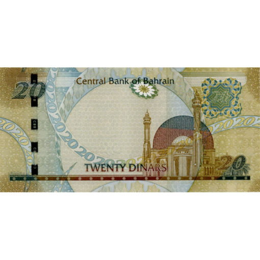 Bahrain - 20 Dinars L.2006 , (P.29) Erh. UNC – Bild 2