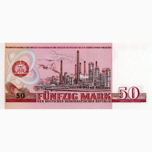 DDR - 50 Deutsche Mark 1971 , (Rosb.360a) Erh. UNC – Bild 2