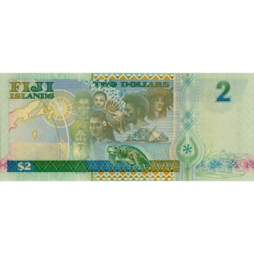 Fiji  - 2 Dollars 2000 , (P.102a) Erh. UNC – Bild 2