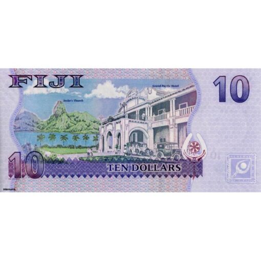 Fiji  - 10 Dollars ND (2011) , (P.111b) Erh. UNC – Bild 2