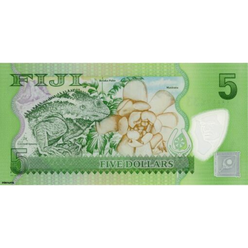 Fiji  - 5 Dollars ND (2013) , (P.115) Erh. UNC – Bild 2