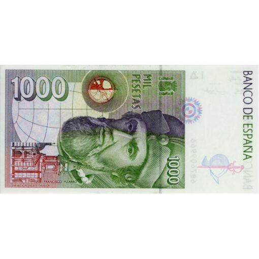 Spanien - 1000 Pesetas 1992 , (P.163) Erh. UNC – Bild 2