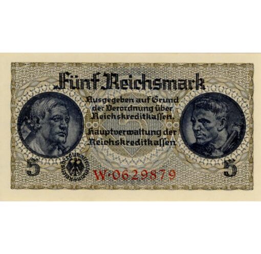 5 Reichsmark o.D.(1939-1944) , (Rosb.553a) Erh. AU
