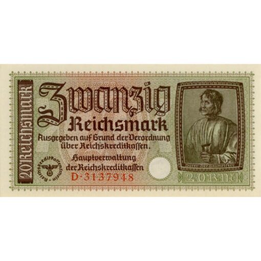 20 Reichsmark o.D.(1939-1944) , (Rosb.554a) Erh. AU