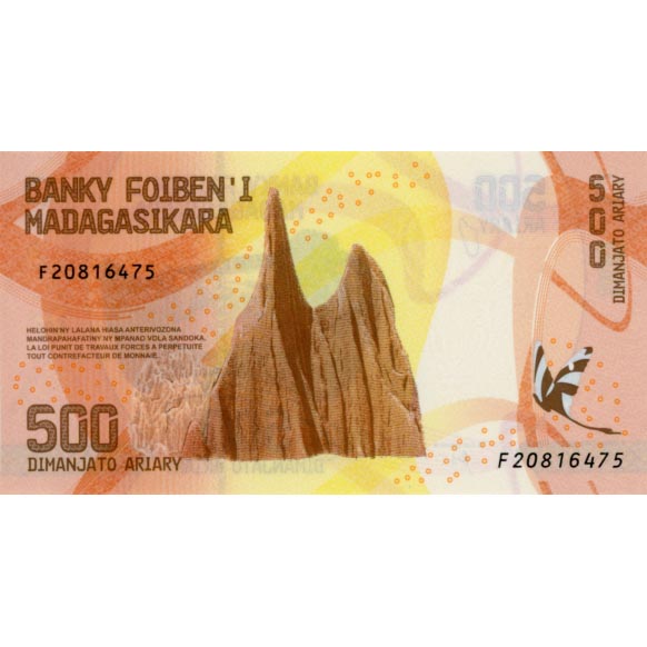 Madagascar - 5000 Ariary ND(2017) (P.102) Erh. UNC – Bild 2