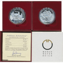10 Euro 2004 , **Schloss Artstetten** , (ANK.6/KM.3115) Erh. PP, im Original Etui, Zertifikat,Banderole