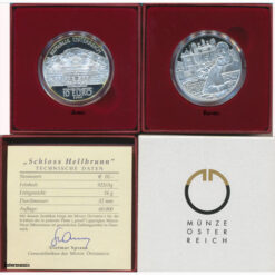 10 Euro 2004, **Schloss Hellbrunn**, (ANK.5/KM.3111) Erh. PP, im Original Etui, Zertifikat,Banderole