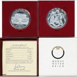 10 Euro 2003, **Schloss Hof**, (ANK.3/KM.3103) Erh. PP, im Original Etui, Zertifikat,Banderole