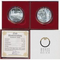 10 Euro 2008, **Stift Klosterneuburg**  Erh. PP, im Original Etui, Zertifikat,Banderole