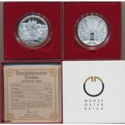 10 Euro 2008, **Abtei Seckau**  Erh. PP, im Original Etui, Zertifikat,Banderole