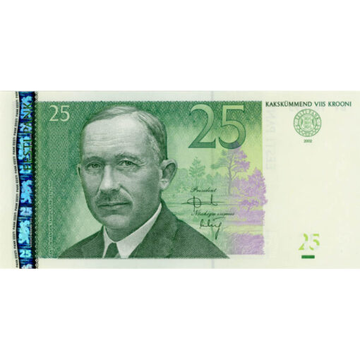 Estland - 25 Krooni 2002 , (P.84a) Erh. UNC