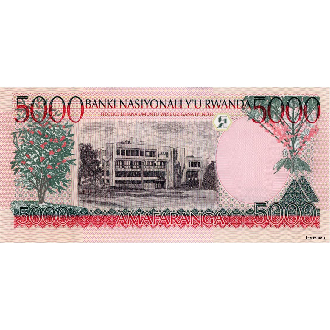 Ruanda - 5000 Francs 1.12.1998, (P.28a) Erh. UNC – Bild 2