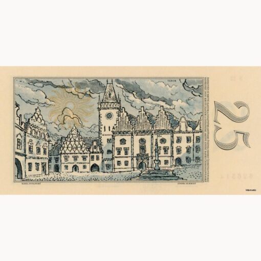 Tschechoslovakei - 25 Korun 1958, (P.87a) Erh. Au – Bild 2