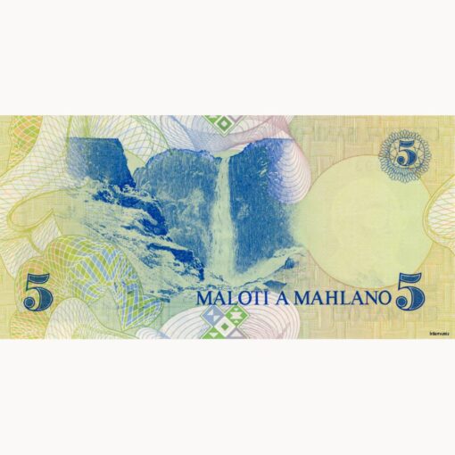 Lesotho - 5 Maloti 1989, (P.10) Erh. UNC – Bild 2