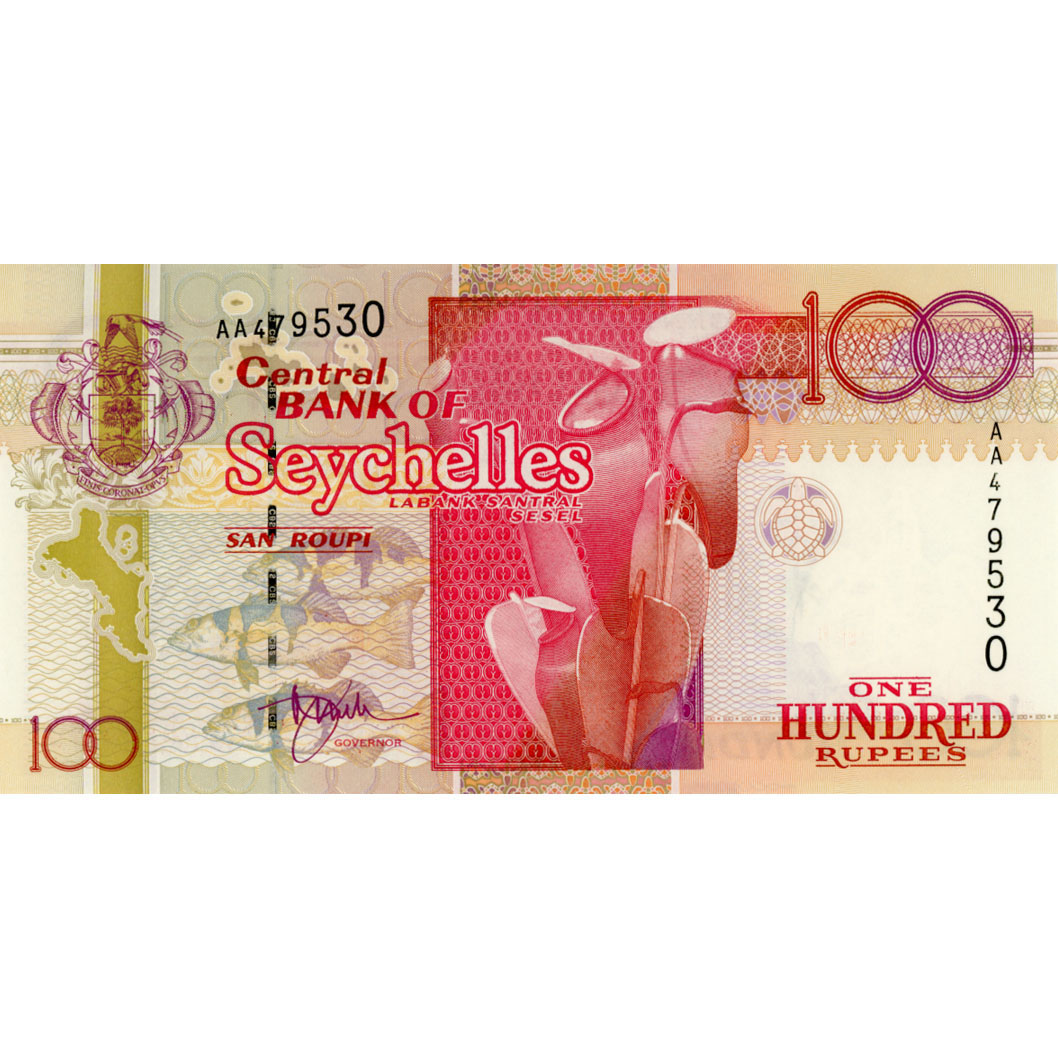Seychellen - 100 Rupees ND(1998), (P.39) Erh. UNC