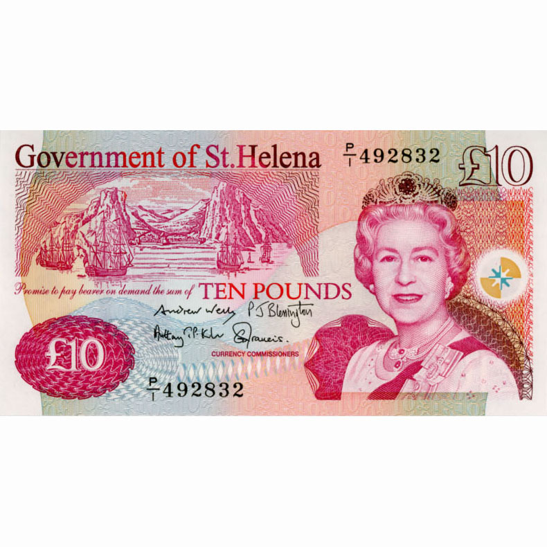 St.Helena - 10 Pounds 2012 , (P.12b) Erh. UNC