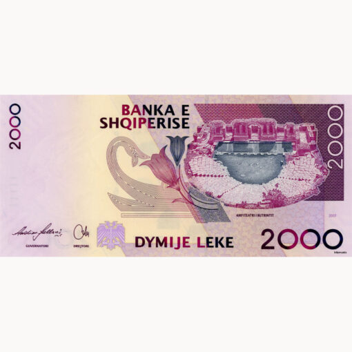 Albanien - 2000 Leke 2007, (P.74a) Erh. UNC – Bild 2