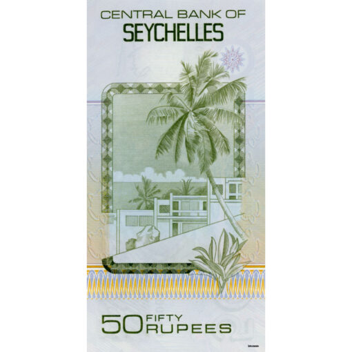 Seychellen - 50 Rupees ND(1983), (P.30a) Erh. UNC – Bild 2