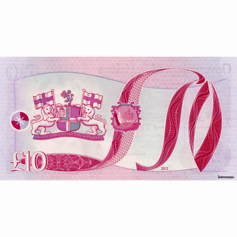 St.Helena - 10 Pounds 2012 , (P.12b) Erh. UNC – Bild 2