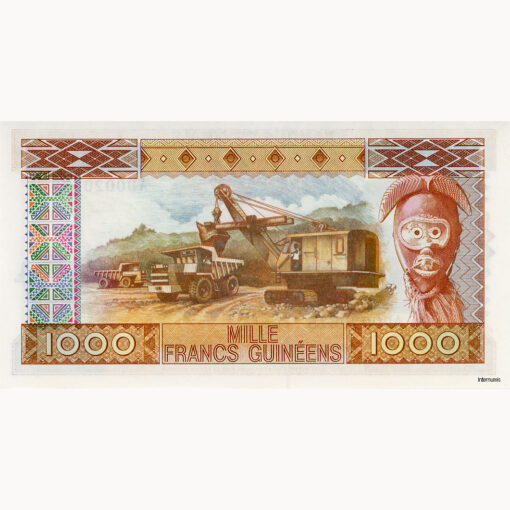 Guinea - 1000 Francs 1985, (P.32a/1) Erh. UNC – Bild 2