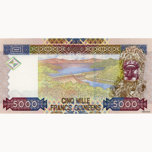 Guinea - 5000 Francs 2006, (P.41a) Erh. UNC – Bild 2
