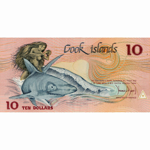 Cook Inseln  - 10 Dollars  ND(1987), (P.4a) Erh. UNC