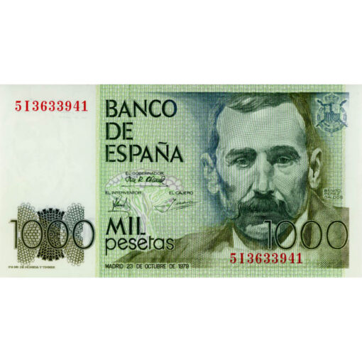 Spanien - 1000 Pesetas 23.10.1979 , (P.158) Erh. UNC