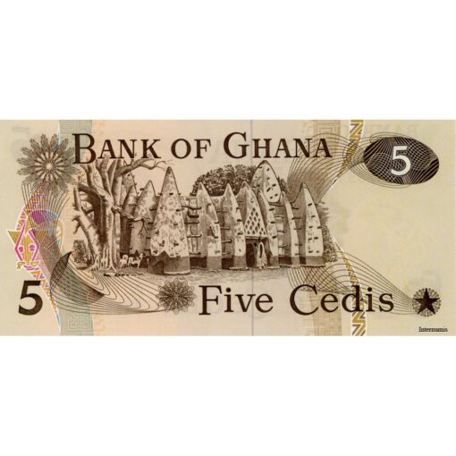 Ghana - 5 Cedis 2.1.1977, (P.15b) Erh. UNC – Bild 2