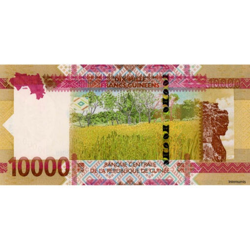 Guinea - 10.000 Francs Guineens 2018, (P.49Aa) Erh. UNC – Bild 2
