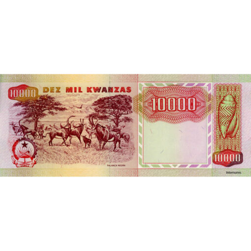 Angola - 10.000 Kwanzas 4.2.1991, (P.131b) Erh. UNC – Bild 2