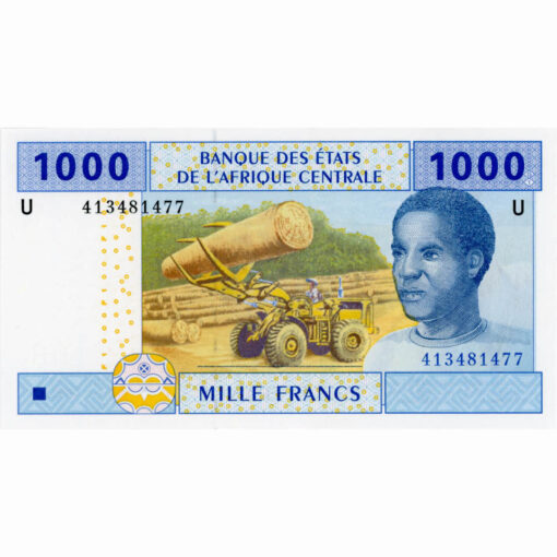 Kamerun  - 1000 Francs 2002 U, (P.207d) Erh. UNC