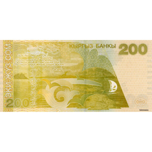 Kirgistan - 200 Som 2000, (P.16) Erh. UNC – Bild 2