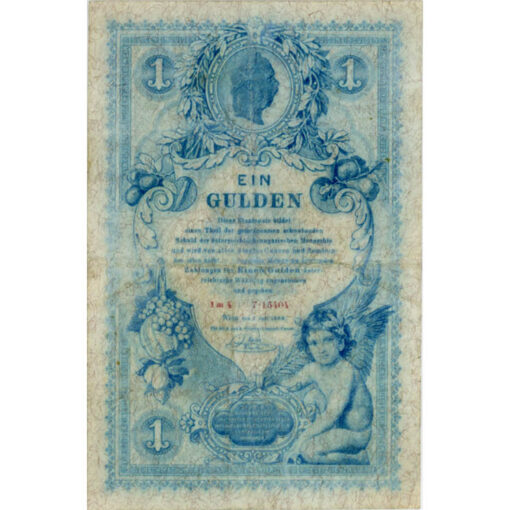 K.K.Reichs-Central-Casse - 1 Gulden 1888, (KK.110 / P.A156 / ANK 149) Erh. III-