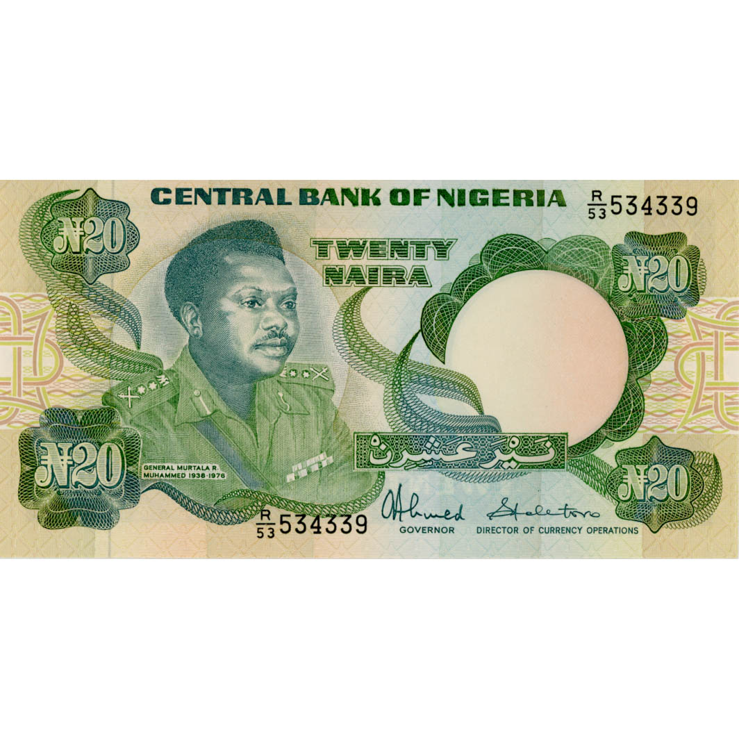 Nigeria - 20 Naira ND(1984-), (P.26d) Erh. UNC