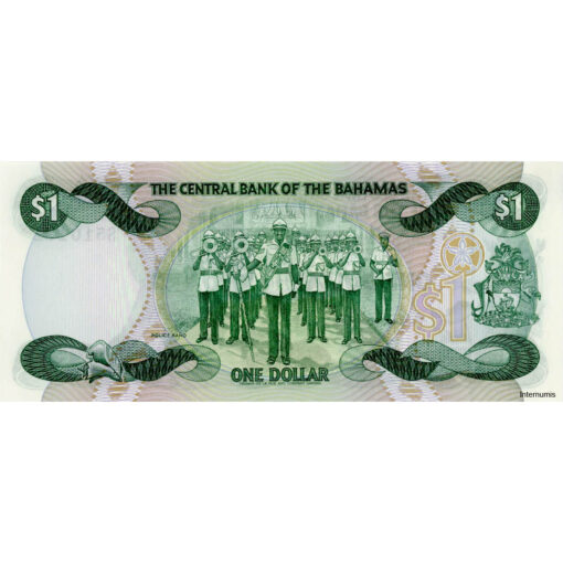 Bahamas - 1 Dollar L.1974, (P.43a) Erh. UNC – Bild 2