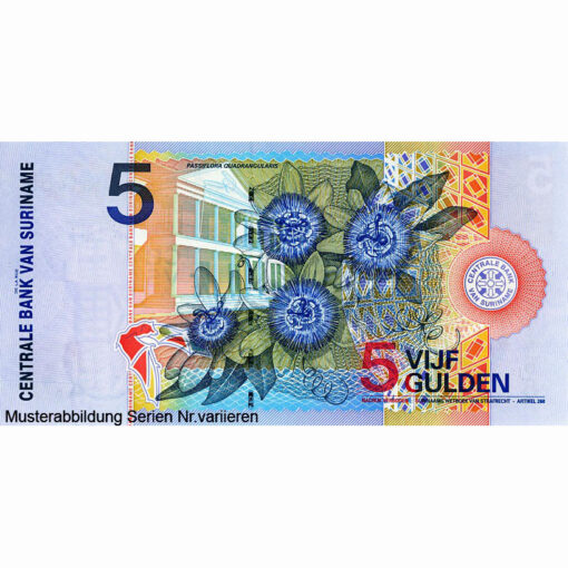 Suriname - 5 Gulden 2000, (P.146) Erh. UNC – Bild 2