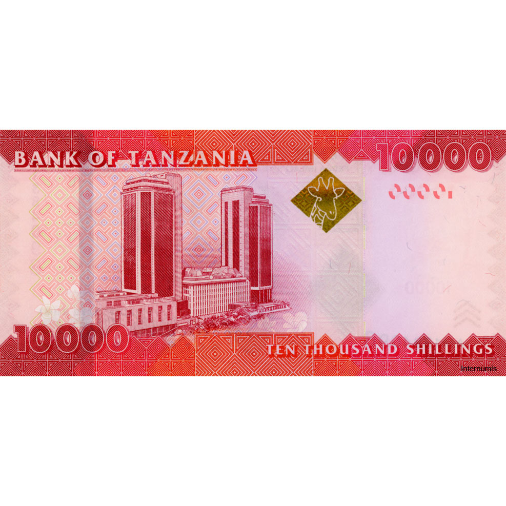 Tanzania - 10.000 Shilingi ND(2010), (P.44a) Erh. UNC – Bild 2
