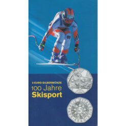 5 Euro 2005, **100 Jahre Skisport**, (ANK.5b/KM.3117) Erh. hgh./Blister