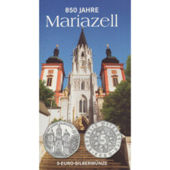 5 Euro 2007, **850 J.Mariazell**, (ANK. 10b) Erh. hgh./Blister