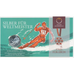 5 Euro 2012, **Ski WM Schladming 2013**, (ANK.22a) Erh. hgh./Blister