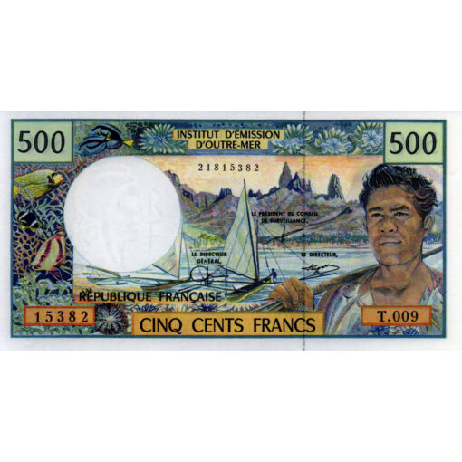 Franz. Pacific Territorien - 500 Francs ND(2001), (P.1d) Erh. UNC