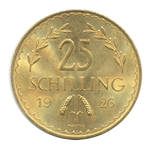 25 Schilling 1926 , (J.436 / KM2841) Erh. vz.