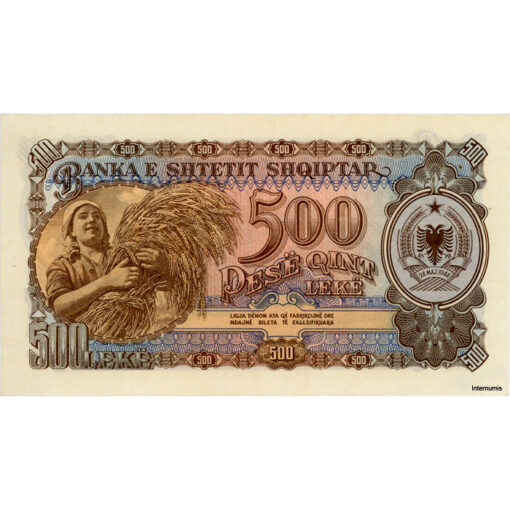 Albanien - 500 Leke 1949, (P.27) Erh. AU