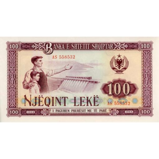 Albanien  - 1000 Leke 1964, (P.39a) Erh. UNC/AU